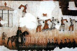 高句麗古墳壁画の舞踊塚に描かれた人たち