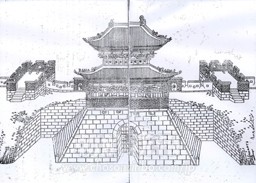 「華城城役儀軌」の長安門内図