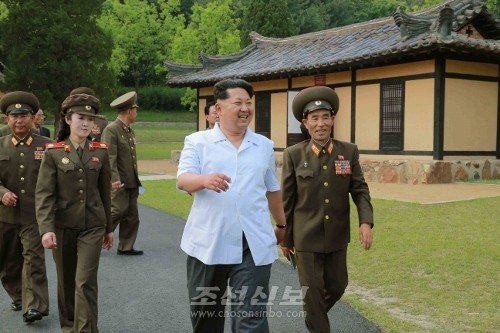 김정은원수님께서 조국해방전쟁사적지를 현지지도하시였다.(조선중앙통신)