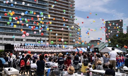 5,000여명의 참가자로 대성황을 이룬 효고동포대축제